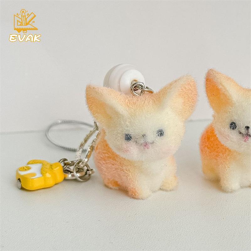 Alittlesetrtu Dễ Thương Floo Cáo Móc Khóa Mặt Dây Chuyền Bapa Trang Trí Túi Dây Xích Điện Thoại Quà Tặng VN