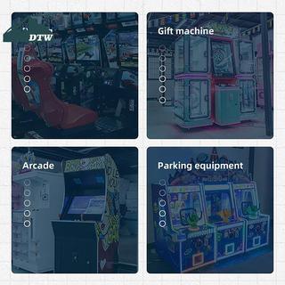 DTW 1 Nút Arcade 60mm LED Tròn Lớn với Microswitch dành cho DIY Arcade Game - 12V 32A Thể Thao