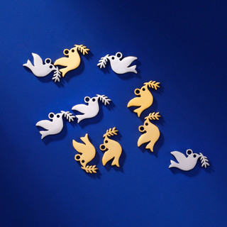 Charm Chim Bồ Câu Hòa Bình Skyrim 5 Chiếc - thép không gỉ, phù hợp làm trang sức DIY