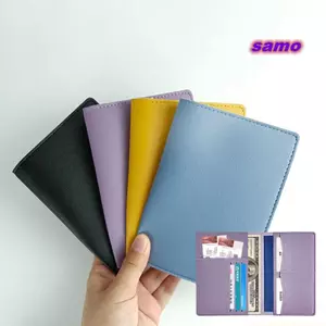 Túi đựng hộ chiếu SAMO, Du lịch nhiều khe cắm thẻ Vỏ hộ chiếu PU, Giá đỡ vé công suất cao Vỏ bảo vệ hộ chiếu