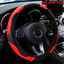 Vỏ vô lăng ô tô bằng da bằng sợi Carbon PU không có vòng trong Thích hợp cho đồ dùng ô tô 14,5-15 inch