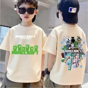 Áo tròn ngắn, bộ sưu tập My World, thoải mái 90-100% cotton, linh hoạt