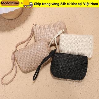 Ví Mini MODOMINO, Ví Đựng Tiền Xu Dây Kéo Mini, Túi Thay Ống Hút Dễ Thương Nữ Bé Gái