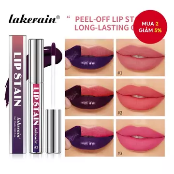 Son môi hình xăm Lakerain Peel Off Lip Stain – 3 màu lựa chọn chính thức, lâu trôi, không thấm nước, không dính nhung Matte Pink Lip Tint