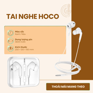 Tai nghe có dây Hoco M101 Pro âm thanh rõ nét, đeo êm tai, dùng bền lâu dài 2026