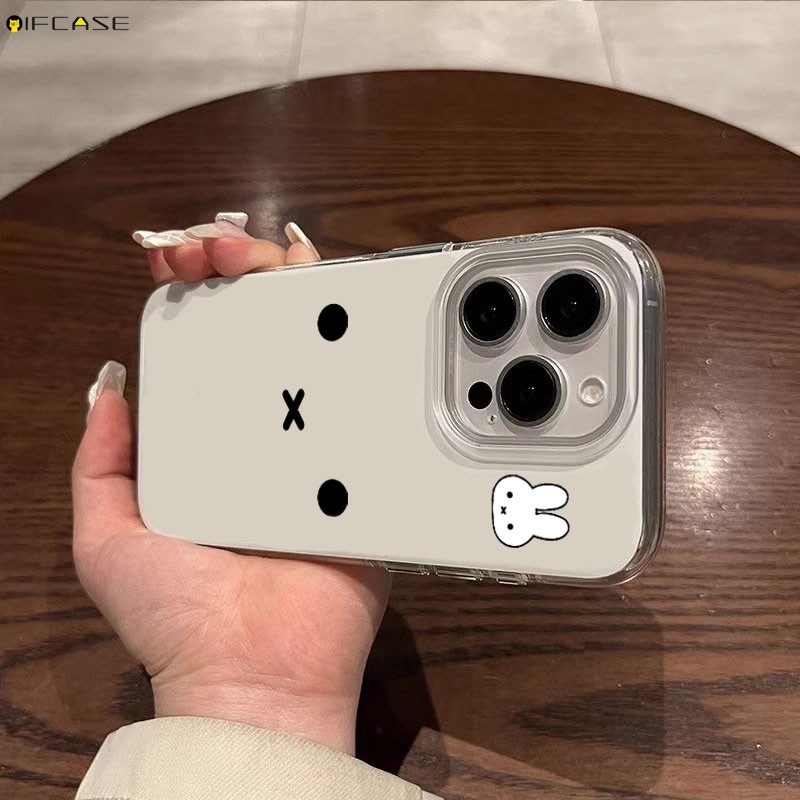 Dành Cho Redmi Note 15 Pro Plus 15R 15C K90 Turbo 4 Pro Max A5 RedmiNote15 Redmi15C 4G 5G Vỏ Điện Thoại Thỏ Trắng Dễ Thương Thỏ Hoạt Hình Vỏ Đơn Giản