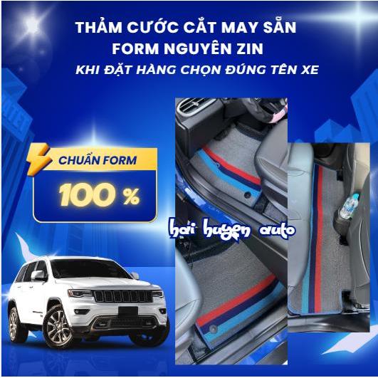Thảm cước xe VF3, VF5, VF6, VF7, VF8, VF9, VFe34, fadil, lux A, limo green cắt sẵn và may bo viền được bấm khuy cẩn thận