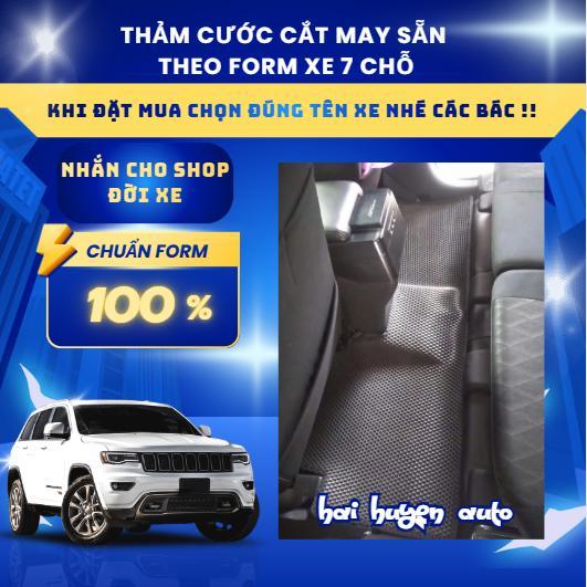 Bộ thảm lót sàn cao su xe 7 chỗ đủ 3 hàng ghế nguyên zin (NHẮN ĐỜI XE CHO SHOP)  cắt sẵn và may viền sẵn theo form xe