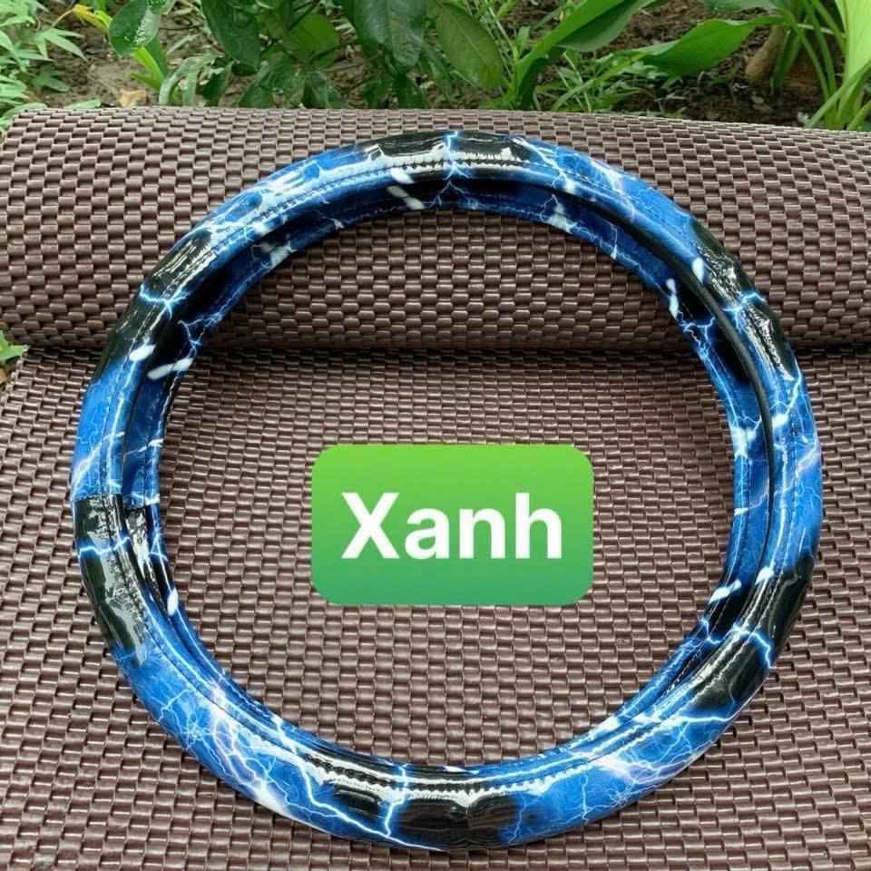 Bọc vô lăng vân sấm sét thể thao - Vô lăng tia chớp – ôm khít vô lăng, chống trơn trượt, dùng cho xe con, xe tải, đầu ké