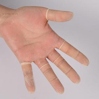 [hatheaven] 100 / 200 Chiếc Bảo Vệ Ngón Tay Cao Su Chống Trơn Trượt Chống Tĩnh Điện Cots Dùng Một Lần Dụng Cụ Móng Tay Nghệ Thuật Đẹp