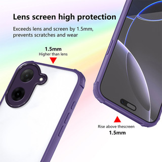 Áp dụng cho Xiaomi Poco M7 4G pocom7 Đệm khí bốn góc trong suốt cao cấp bảo vệ vỏ mềm chống sốc Vỏ điện thoại CKDJ JOYW