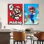 Super Mario Tranh Sơn Dầu Phong Cách Canvas Tranh Nghệ Thuật Nhà Trang Trí Tường Canvas Poster
