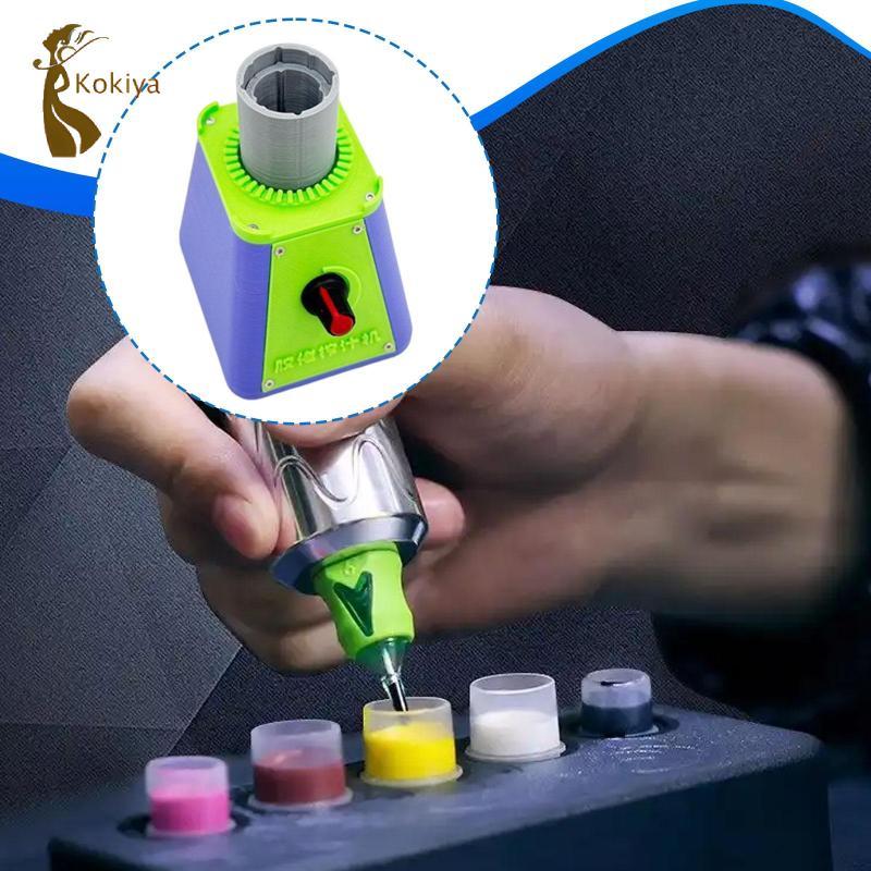 Máy trộn sắc tố mini cho mẫu sơn, đế hút acrylic, máy trộn sơn mẫu
