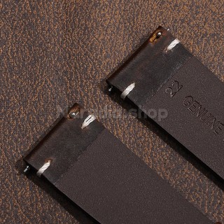 18-24mm Bướm Khóa Retro Oily Wax Da Thật Chính Hãng Phát Hành Nhanh Dây Đeo Đồng Hồ Cho Doanh Nhân Cho Nam Nữ Để Thay Thế Dây Đeo Tay