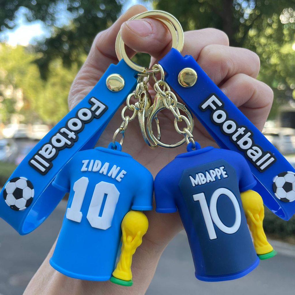 2026 Bóng Đá World Cup Messim Bape Hoạt Hình Jersey Móc Khóa Ba Lô Mặt Dây Chuyền Quà Tặng Nhỏ
