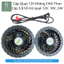 Quạt điều hòa 12V chống nước tốt chín cánh không chổi than lắp cho áo lao động ngoài trời