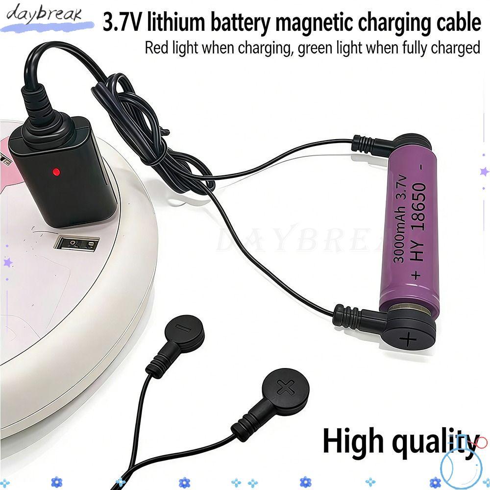DAYBREAK 1 Bộ sạc pin Lithium, Cáp sạc pin từ tính USB, Bộ sạc từ tính USB 3.7V 4.2V bền bỉ cho pin 18650 16340 26650