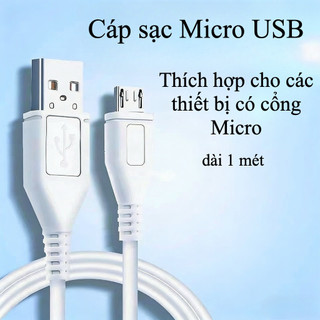 Cáp Dữ Liệu Micro USB dài 1 mét  - Bền Bỉ Không Dễ đứt gãy  Hỗ trợ bán sỉ