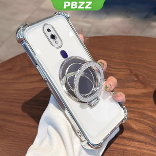 FOR ốp lưng Ốp điện thoại cho OPPO F11 Pro, vỏ điện thoại OPPO F11, ốp mềm silicone chống sốc, thiết kế mới, thẩm mỹ trong suốt với giá đỡ SJSFHZJ01