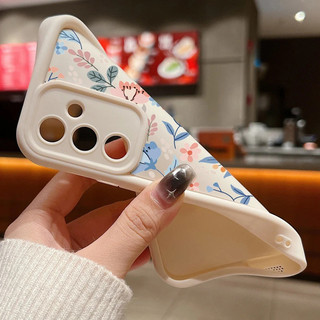 Full Màn Hình Hoa Nhỏ Lá Xanh Thực Vật Điện Thoại Di Động Dành Cho Samsung Galaxy A15 A12 A05s A14 A16 A17 A07 A56 A26 A36 A06 A03 A04 A50s A13 A03s A52 A53 A54 A05 Ốp Điện Thoại Dễ Thương