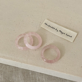 Nhẫn đá pha lê nhiều màu phong cách Hàn Quốc, thiết kế handmade, kiểu dáng đơn giản, đa năng