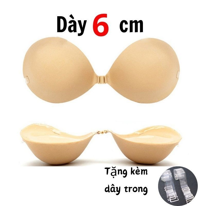 Áo dán nâng ngực, áo ngực dán dày 6cm tạo khe quyến rủ Yuki Store P4133