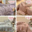 Bộ chăn ga 4 món mang phong cách tiểu thư, điệu đà với tông màu cực dễ thương MemminbeddingLuxury