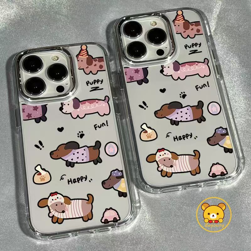 Ốp Điện Thoại Chó Dachshund Cho Xiaomi Poco X8 M8 F8 X7 M7 Pro Plus F7 Ultra X6 F6 F5 M6 M5S X5 M4 X4 M3 X3 NFC GT M2 Pro Max 5G 4G Vỏ Mềm Hoạt Hình Chó Con Dễ Thương Trong Suốt