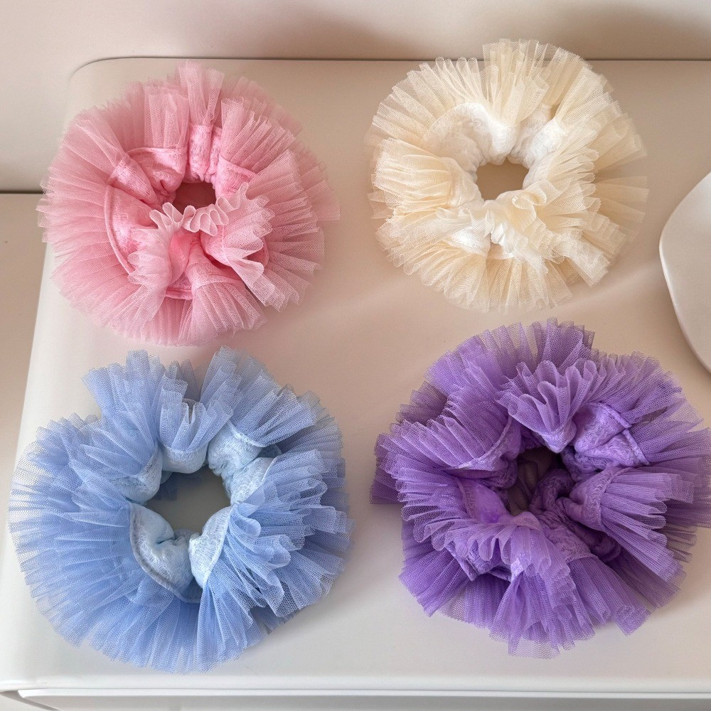 Hululu - Dây buộc tóc mềm mại phong cách cổ tích, cao cấp với dây cao su scrunchy