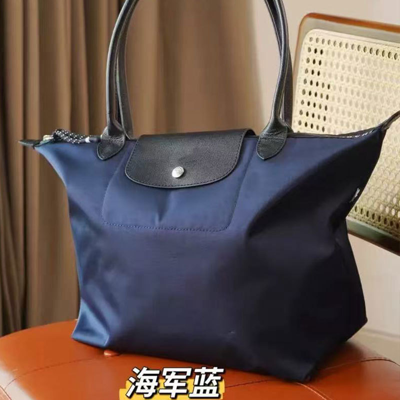 Chiến Ngựa Phong Cách Mới Rồng Nữ Nylon Túi Tote Tay Cầm Dài Dung Tích Lớn Túi Đeo Vai Chống Thấm Nước