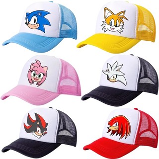Sonic in mũ bóng chày thoáng khí mũ chống nắng lưới polyester mũ xe tải SHADOW có thể điều chỉnh mũ quà tặng sinh nhật