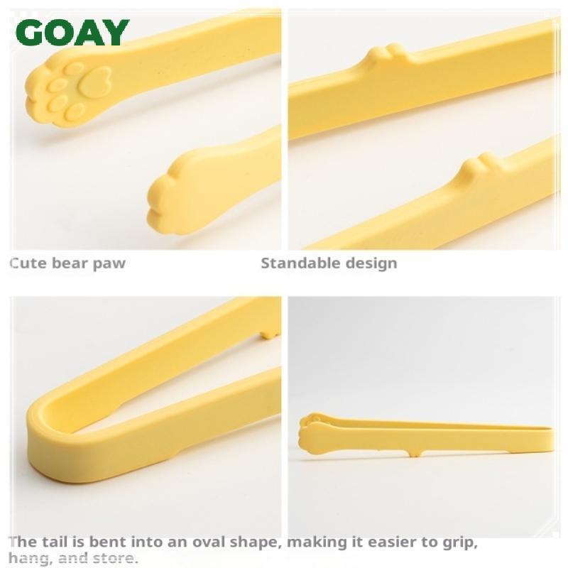 GOAY Sáng Tạo Mèo Nhật Bản Paw Shape Silicone Mini Sna Kẹp Thực Phẩm Chống Trơn Trượt Tay Cầm BBQ Bánh Mì Đá Viên Kẹp Phụ Kiện Nhà Bếp VN