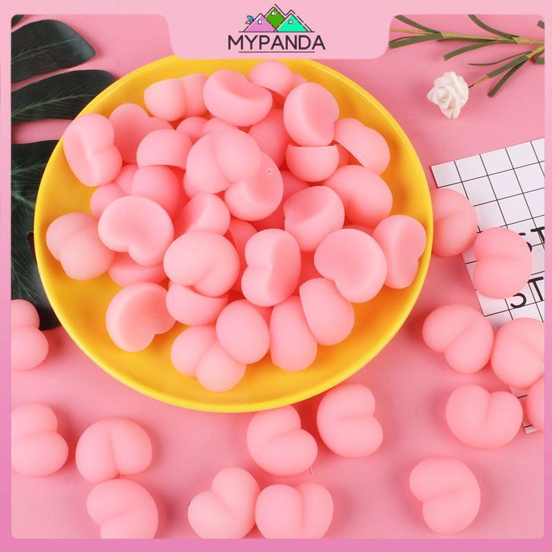 MYPANDA 10 / 30 / 50 Fun Mông Mochi Squeezable 3D Giảm Căng Thẳng Đào Mông Stiers Cho Phụ Kiện Trang Trí Điện Thoại Đồ Chơi.