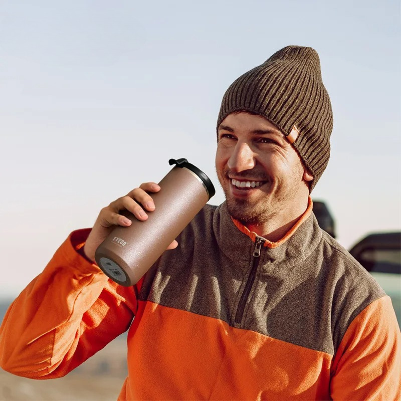 Báo Chí Pháp Cốc Du Lịch Thép Không Gỉ 304 Di Động Lạnh Pha Cà Phê Máy Pha Trà Infuser Hai Tường Cách Nhiệt Nhiệt