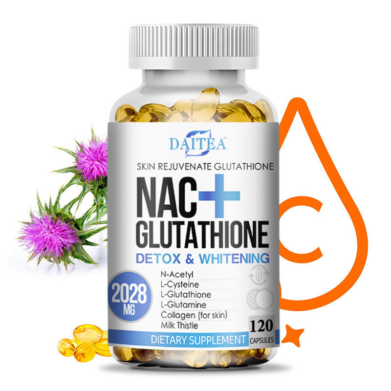 thực phẩm chức năng glutathione Thực phẩm chức năng Daitea Glutathione, Collagen, Chiết xuất cây kế sữa -  Hỗ trợ làm sạch và làm trắng da