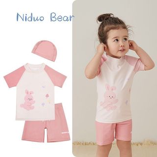 Đồ bơi bé trai 2 mảnh - áo tắm chống nắng nhanh khô họa tiết hoạt hình dễ thương
