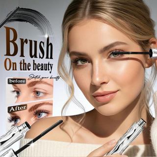 Mascara chống thấm nước với cây đũa phép kim loại Làm tăng độ dài nhanh khô Trang điểm mi để uốn tóc và sử dụng hàng ngày