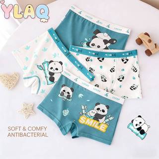 Quần lót bé trai Quần lót Boxer Quần lót hoạt hình Gấu trúc Thiết kế thoáng khí Thoải mái Mặc hàng ngày