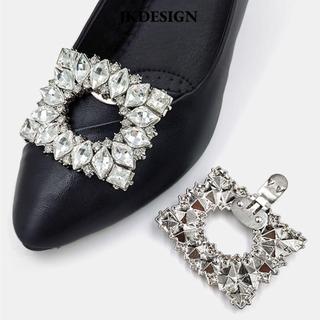 JKDESIGN Trang Trí Giày Kẹp, Đám Cưới Cô Dâu Kim Cương Giả Sáng Bóng Kẹp, Kẹp Kính Có Thể Tháo Rời Pha Lê Cao Gót Túi Trang Trí Khóa Nữ