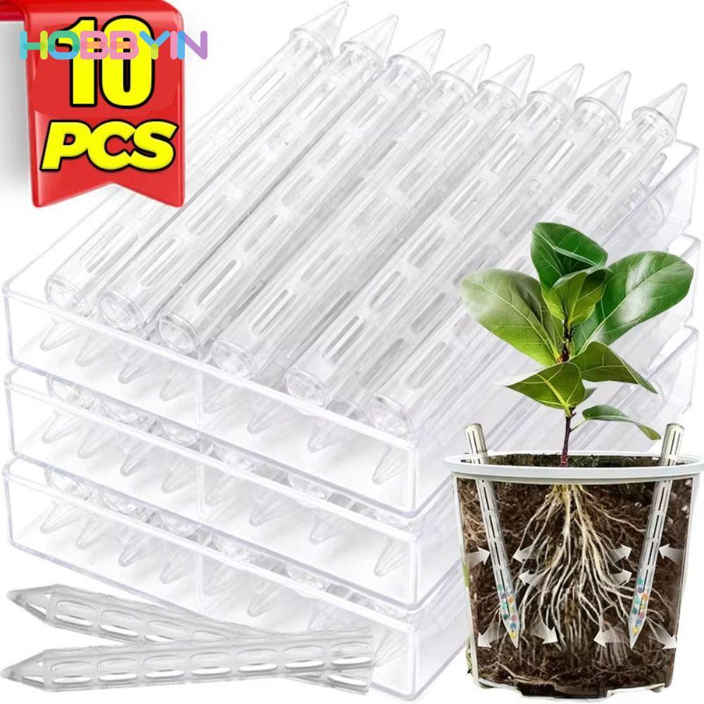 HOBBYIN 10 Ống thông gió rễ cây, Ống thông gió chậu hoa đa năng thoáng khí, Ống tuần hoàn không khí đất trong suốt chống thối