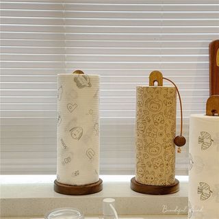 Giá Treo Khăn Nhà Bếp Bằng Gỗ Dọc Dùng Một Lần Rag Rack Acacia Gỗ Khăn Nhà Bếp Cuộn Giá Để Đồ