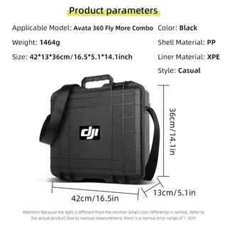 Dành Cho DJI Avata360 Hộp Chống Cháy Nổ Di Động Mịn Bộ Bay Chống Nước RC 2 Vali Điều Khiển Từ Xa Vai Đeo Vai Avata360 Toàn Cảnh Drone Phụ Kiện Bộ
