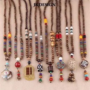 Vòng cổ vintage đảng phong cách boho phù hợp cho nam và nữ, thiết kế Phật giáo