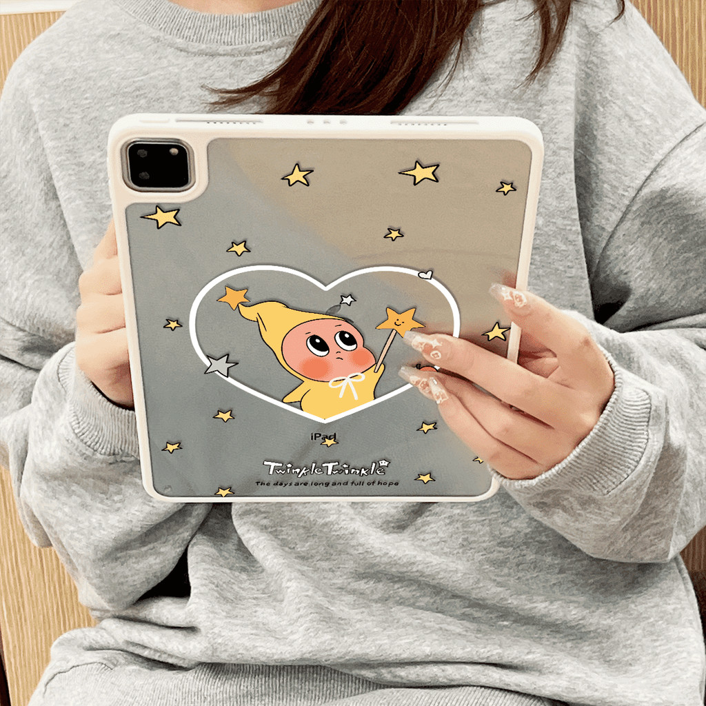 Ốp Lưng Acrylic Cứng Đáng Yêu Twinkle Dành Cho Mini6 Mini7 A17Pro IPad 5 6 7 8 9 10 11 12 A19 A16 Air 2 3 4 5 6 Air 11 M2 M3 M4 2026 Pro10.5 Pro11 M4 M5 Pro13 2024 2025