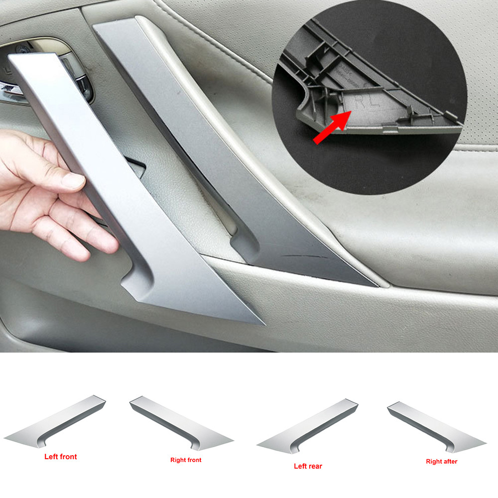 Vỏ bọc tay nắm cửa nội thất màu bạc tự động bền cho Toyota Camry 2006-2011