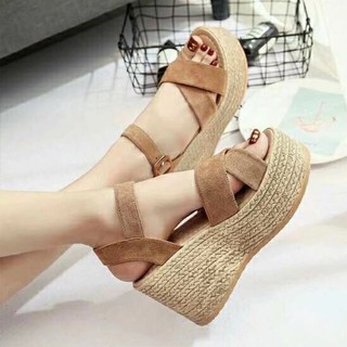 Dép Size Lớn 222 Mùa Đông Nền Tảng Nêm Gót Chân Đế Nền Tảng Dép Nền Tảng Màu Trơn Da Lộn Nữ Dép 3D5J