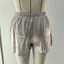 ESSENCEH Ren Chắp Vá Quần Short, Ren Y2k Ngủ Quần Short, Vintage Satin Lụa Co Giãn Eo Mềm Mại Nữ Dạo Phố