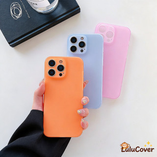 Ốp điện thoại siêu mỏng mềm mờ mờ cho OPPO A40 A40M A38 A36 A96 A95 A94 A55 A54 A54S A53 A53S A92 A72 A52 A33 A31 Vỏ màu cam dành cho doanh nhân Vỏ sang trọng màu ngọt ngào dễ thương