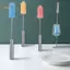 TRTR Silicone Bình Sữa Bàn Chải Cốc Chà Kính Lau Nhà Bếp Dụng Cụ Vệ Sinh Tay Cầm Dài Chai Uống Cốc Thủy Tinh Bàn Chải Vệ Sinh VN
