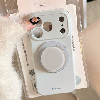 [Sheren] Ốp điện thoại màu trơn Haze Blue Thích hợp cho i17 16 15 14 13 12 11 pro max Vỏ bảo vệ chống sốc